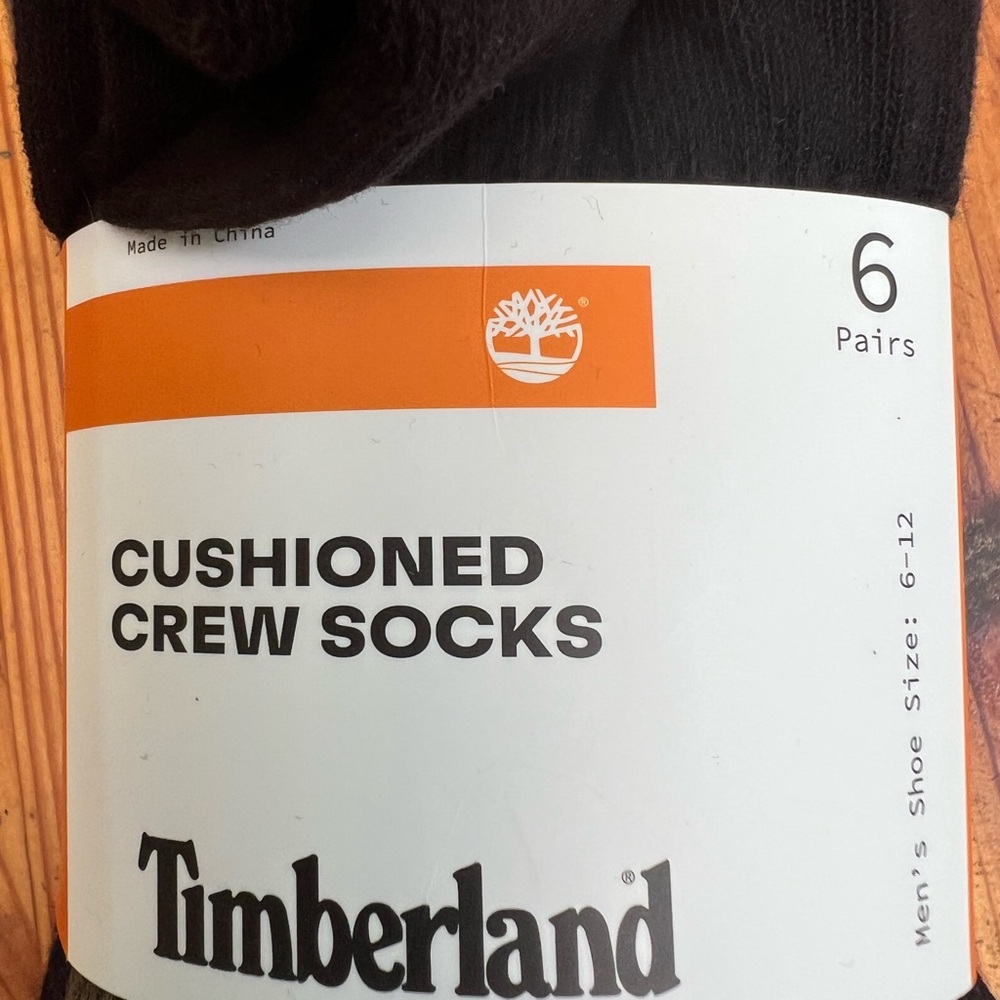 TIMBERLAND 6 pack Cushioned Men’s Multi Color pack of socks NWT NEW - Picture 2 of 5